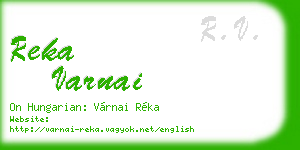 reka varnai business card
